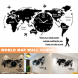 Stiilne seinakell / maailmakaart (laos)